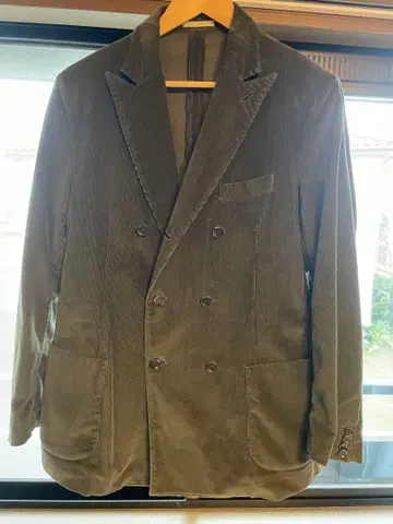 미착용 이탈리아제 인기 브랜드 CRUNA 더블 코듀로이 자켓 카키