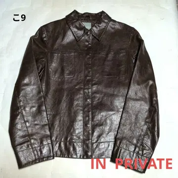 [ IN PRIVATE ] 돼지 가죽 프리 사이즈 브라운 계열 아우터