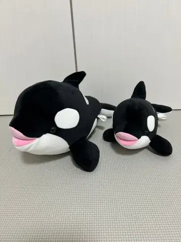 고베 스마 월드 범고래 복권 범고래 봉제 인형 대소 세트