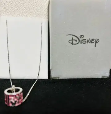 Disney 미키마우스 펜던트 목걸이 핑크