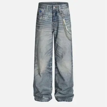 Aelfric Eden 3D Print Chain Baggy jeans