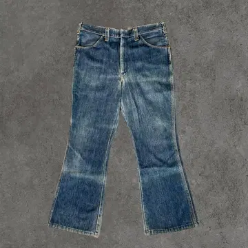 80s 디키즈 꼬마 택 플레어 데님 색빠짐