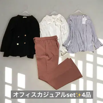 [ 묶음 판매 ] 성숙/러블리 오피스 캐주얼 set 자켓 코디 4품