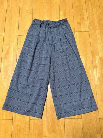 journal standard 그레이 체크 무늬 와이드 팬츠 사이즈 40