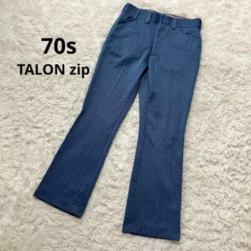 60~70년대 플레어 슬랙스 부츠컷 팬츠 네이비 탈론 지퍼