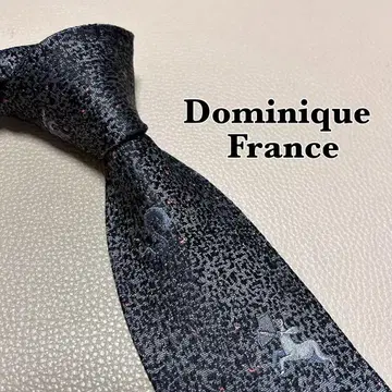 도미닉 프랑스 넥타이 스트라이프 도트 체크 블랙