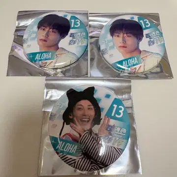 초특급 알로하 캔뱃지 3개