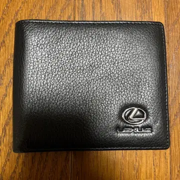 렉서스 접이식 지갑 블랙 가죽