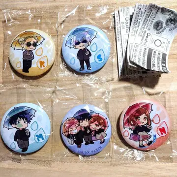 주술회전 피타!데포메 Umbrella 캔뱃지 세미 컴프 세트