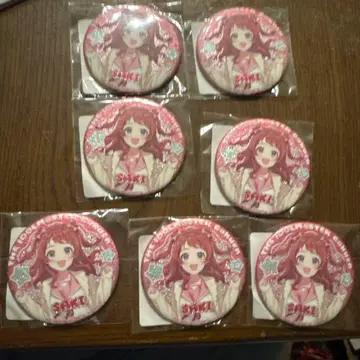 학원 아이돌 마스터 DMM 스크래치 글리터 캔뱃지 하나미 사키 7개