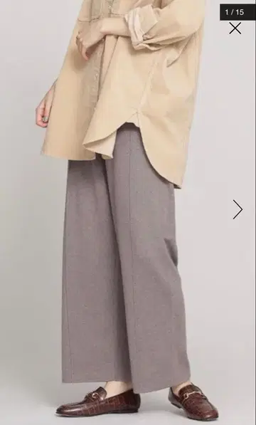 [ 미사용 새상품 ] 나노 유니버스 배색 니트 팬츠