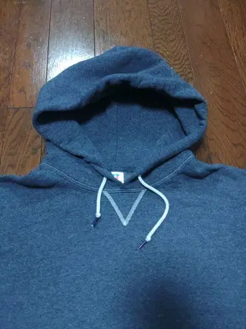 러셀 후드티 리버스 위브 전면 V M