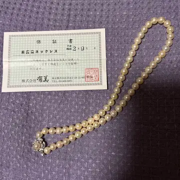 진주 목걸이 다이아몬드풍 참