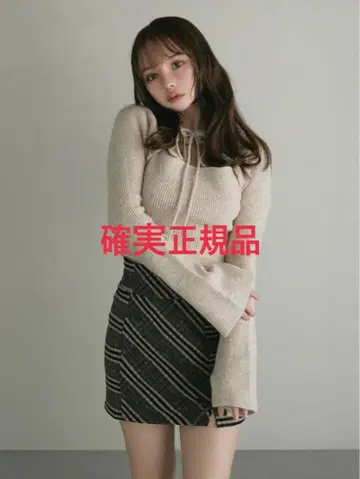 아니타 리본 니트 탑