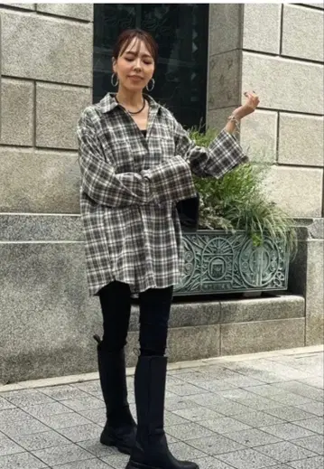 ulu selectshop Bigcuffscheckshirt 체크 셔츠