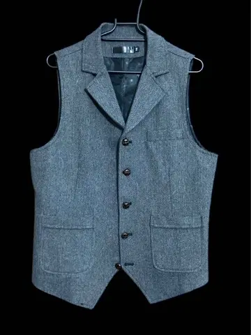 [ 새상품급 ] 헤링본 베스트 그레이 XS