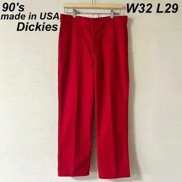 USA제 구제 의류 90s 디키즈 874 워크 팬츠 잉글리시 레드
