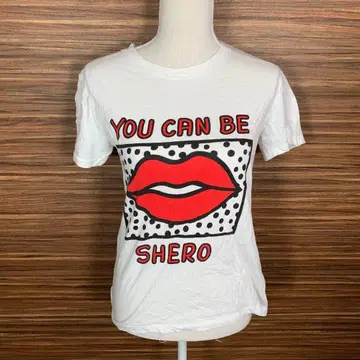 스트라디바리우스 티셔츠 M 사이즈 프린트 화이트