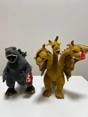 고질라 킹 기드라 봉제 인형 세트