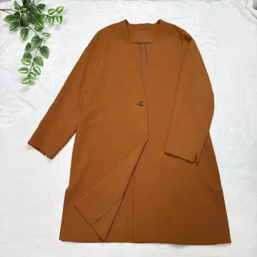 [ noa-ge ] 노카라 롱 자켓 테라코타 코트 LL 새상품급