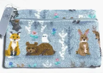 새상품 FEILER 페이러 파우치 W지퍼 윈터 애니멀 파우치