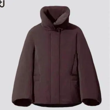유니클로 UNIQLO +J 하이브리드 다운 자켓 와인 L