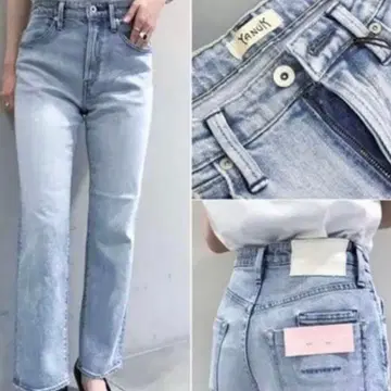 사타 마유미 YANUK BLOOM DENIM 스트레이트 데님 23 야누크