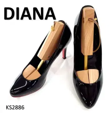 다이애나 에나멜 레드 밑창 플랫폼 아몬드 토 23.5cm