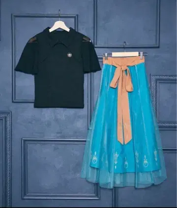 디즈니 겨울왕국 엘사 대관식 상의 스커트 시마무라 치하루