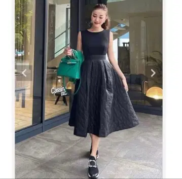 [ sheller ] 셰리에 chic 퀼팅 드레스