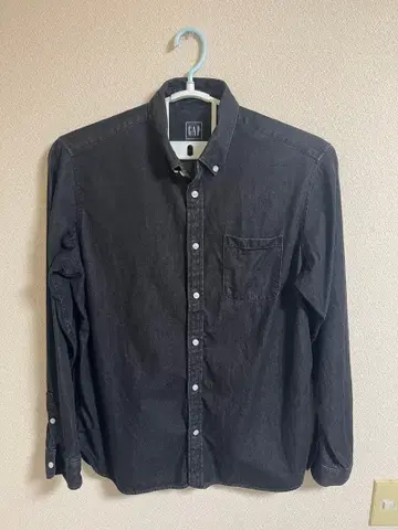GAP 블랙 데님 셔츠 L 사이즈