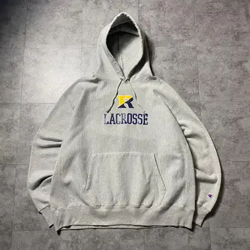 00년대 챔피온 리버스 위브 2XL 라크로스 프린트 후드티