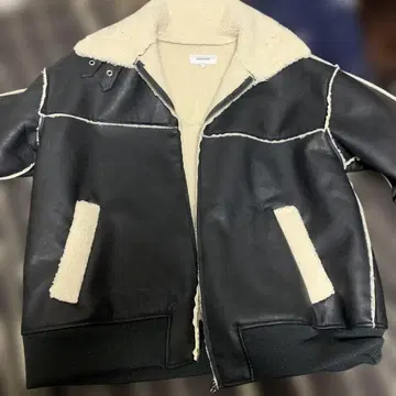 가격 인하 가능 MONO-MART 가죽 보아 자켓 L 사이즈