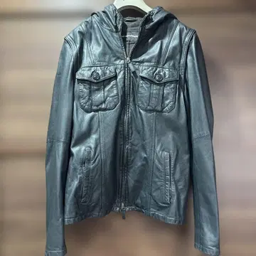 엠포리오 아르마니 가죽 코트