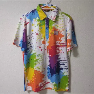 LOUDMOUTH 라우드마우스 피케 셔츠 남성용 반팔 스트레치 L