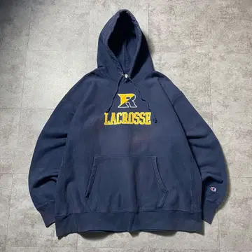 00년대 챔피온 리버스 위브 라크로스 프린트 2XL 후드티