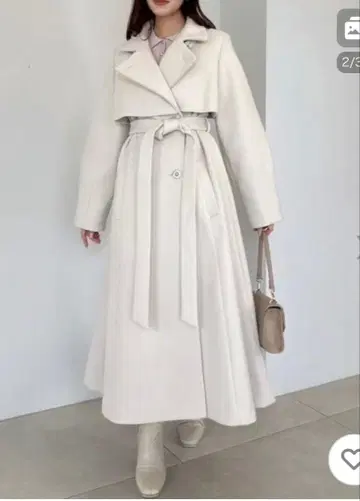 dazllin 다즈린 2WAY 칼라 레이디 코트