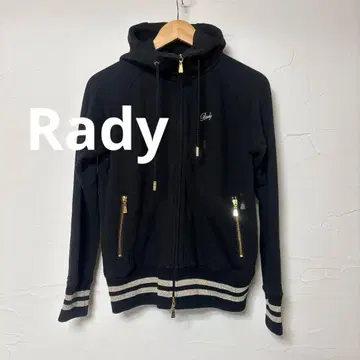 새상품급 Rady 풀 집업 후드티/블랙