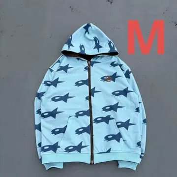 9090 Star Logo 리버서블 집 후디