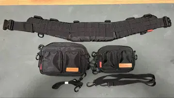 Fishman 시스템 벨트, 루어 백 S&M 블랙 3종 세트