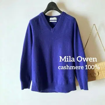 미라 오웬*푹신하고 부드러운 캐시미어 100% 루즈 풀오버 니트*