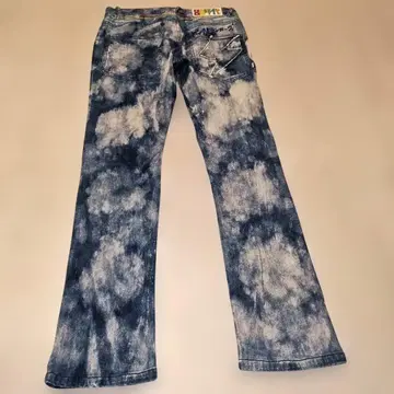 펑크 드렁커스 데미지 가공 데님 팬츠 인디고