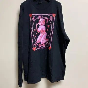 CREEPY GALS 블랙 긴팔 티셔츠