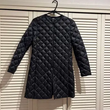 UNIQLO 롱 다운 자켓 울트라 라이트 다운 코트 M 블랙