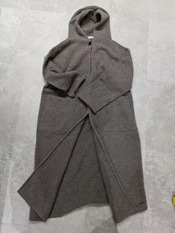 에마큐레이트 롱 가디건 캐시미어 혼방