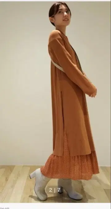 Mila Owen 잡지 게재 성숙/러블리 셋업 롱 스커트 니트