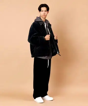 FREAK'S STORE 레더 레드 스웨이드 워크 자켓 M 사이즈