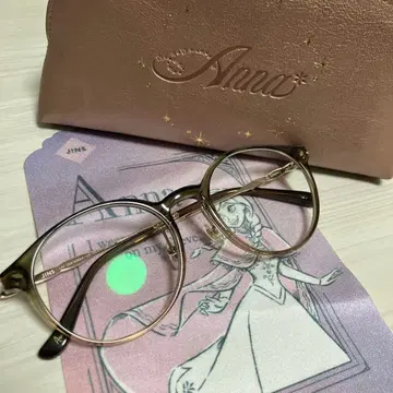 JINS 안나 콜라보 안경 [ 도수 없음 ]