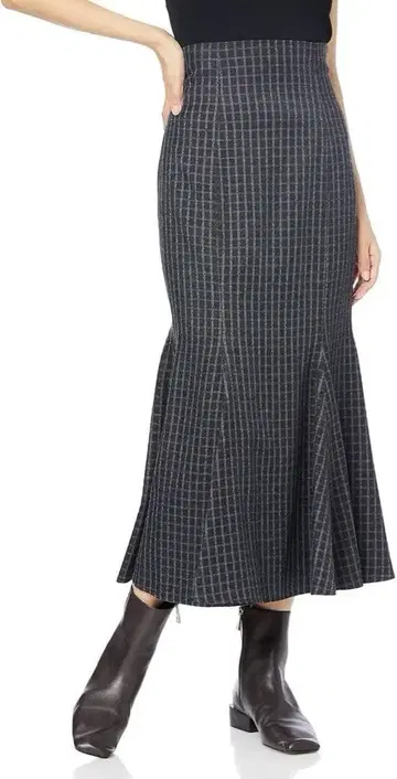 FRAY I.D 체크 머메이드 스커트 프레이 아이디