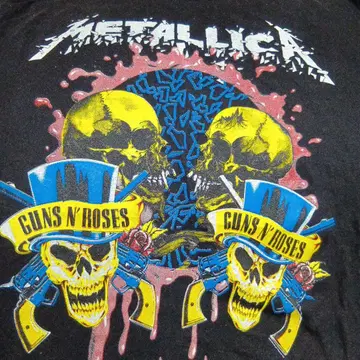 Metallica Guns N' Roses 셔츠 XL 1992 투어